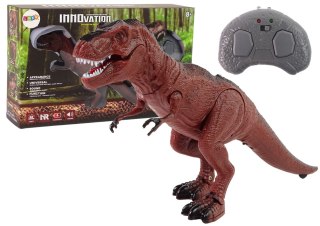 Dinozaur Na Baterie Tyranozaur Rex Zdalnie Sterowany Dźwięk LEAN Toys