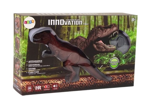 Dinozaur Na Baterie Tyranozaur Rex Zdalnie Sterowany Dźwięk LEAN Toys