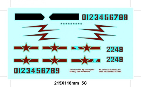 Model plastikowy The PLAAF MiG bis Fighter Trumpeter