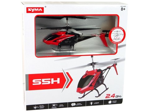 Zdalnie Sterowany Helikopter S5H SYMA Czerwony LEAN Toys