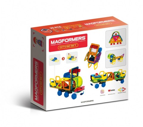 Klocki magnetyczne City Go Set 25 elementów Magformers