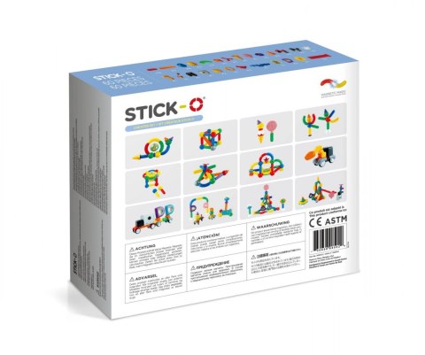 Klocki magnetyczne Stick-o Zestaw konstrukcyjny 60 elementów Magformers