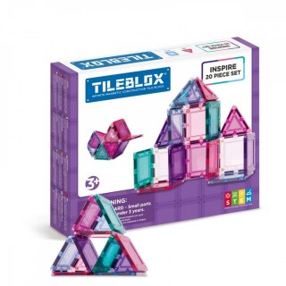 Klocki magnetyczne Tileblox Zestaw pastelowy 20 elementów Magformers