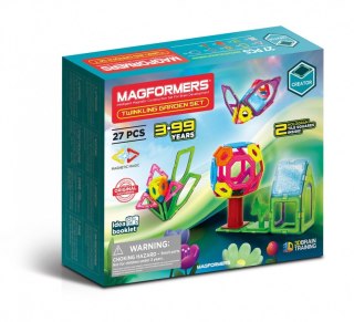 Klocki magnetyczne Twinkling garden 27 elementów Magformers