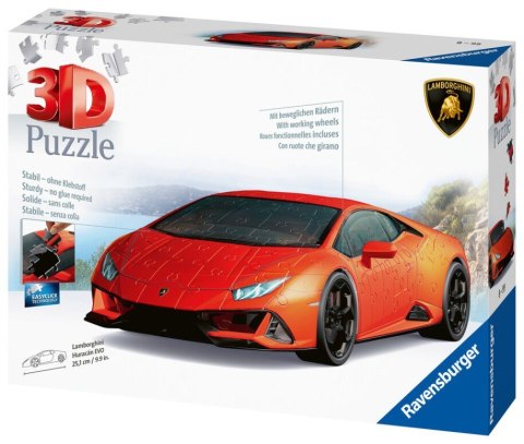 Puzzle 108 elementów 3D Pojazdy Lamborghini Huracan Evo Verde Ravensburger Polska