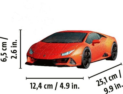 Puzzle 108 elementów 3D Pojazdy Lamborghini Huracan Evo Verde Ravensburger Polska