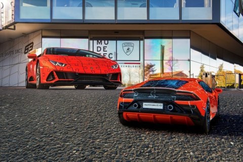 Puzzle 108 elementów 3D Pojazdy Lamborghini Huracan Evo Verde Ravensburger Polska