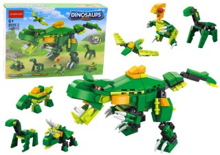 Klocki Konstrukcyjne Dinozaury 6w1 Zestaw DIY Dinozaur 160 ele. LEAN Toys