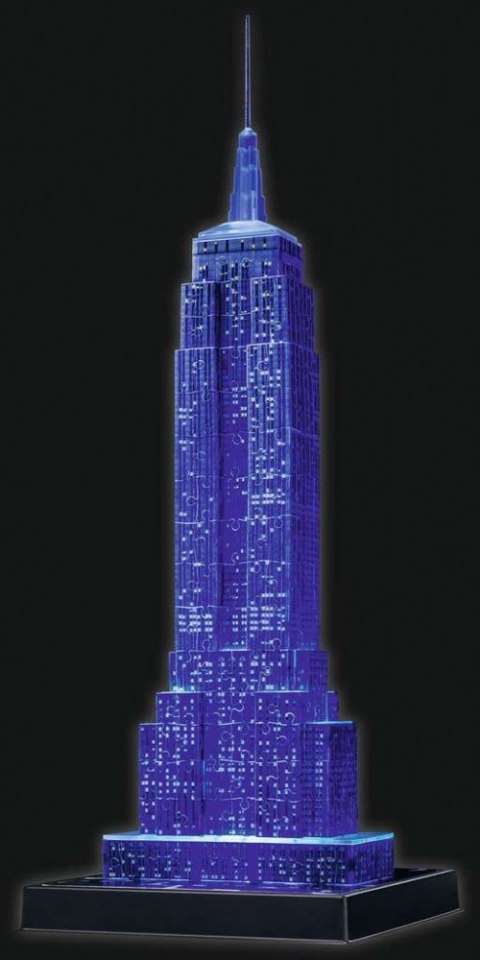 Puzzle 3D Budynki nocą Empire State Building Ravensburger Polska