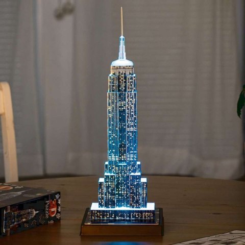 Puzzle 3D Budynki nocą Empire State Building Ravensburger Polska