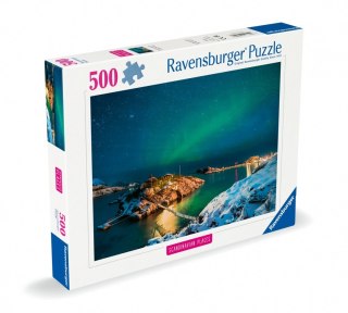 Puzzle 500 elementów Zorza polarna nad Bergsfjord Ravensburger Polska