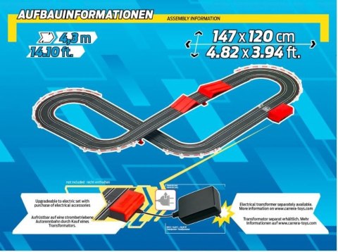 Tor samochodowy Sonic skocznia 4,3m Carrera