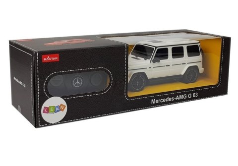 Auto Mercedes AMG G63 Zdalnie Sterowany R/C 1:24 Biały 2.4 G Rastar