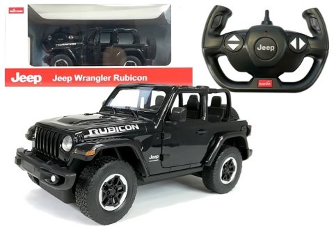 Auto R/C Jeep Wrangler Rubicon 1:14 Rastar Czarny Rastar