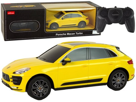 Auto R/C Porsche Macan Turbo 1:24 Rastar Żółty Rastar