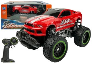 Auto Zdalnie Sterowane R/C 6.5 km/h Wysokie Koła Czerwone LEAN Toys