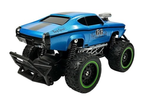 Auto Zdalnie Sterowane R/C 6.5 km/h Wysokie Koła Niebieskie LEAN Toys