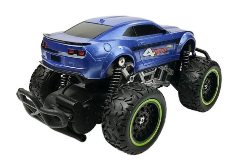 Auto Zdalnie Sterowane R/C 6.5 km/h Wysokie Koła Niebieskie LEAN Toys