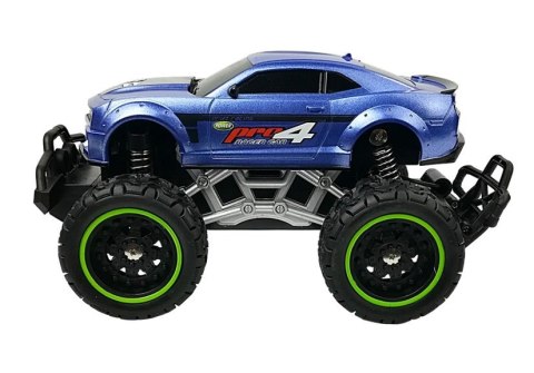 Auto Zdalnie Sterowane R/C 6.5 km/h Wysokie Koła Niebieskie LEAN Toys