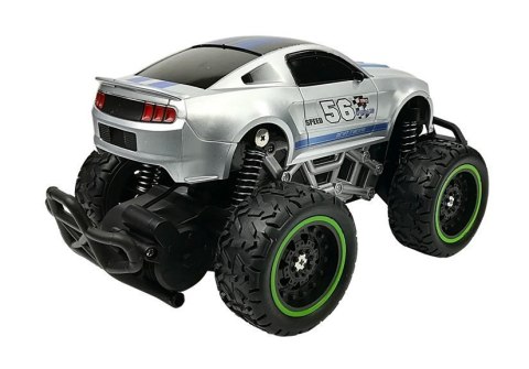 Auto Zdalnie Sterowane R/C 6.5 km/h Wysokie Koła Srebrne LEAN Toys