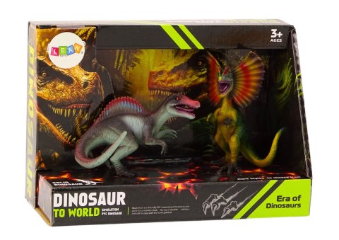 Figurki Dinozaurów Spinozaur Dilofozaur Zestaw 2el LEAN TOYS