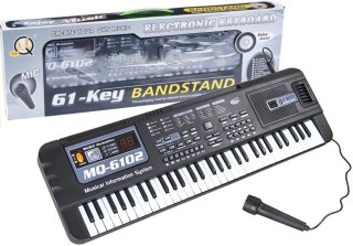 Keyboard MQ-6102 61 Klawiszy Mikrofon Do Nauki LEAN Toys