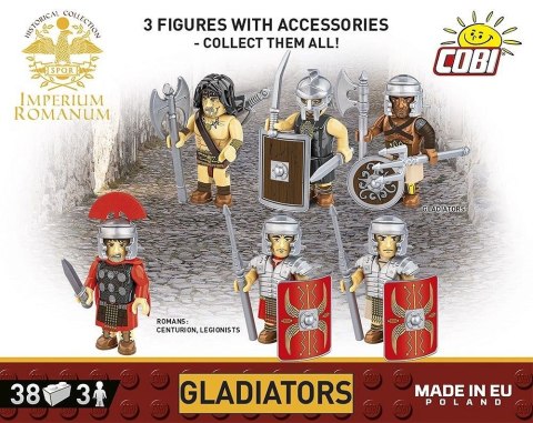 Klocki Imperium Romanum - Gladiatorzy 3 figurki Cobi Klocki