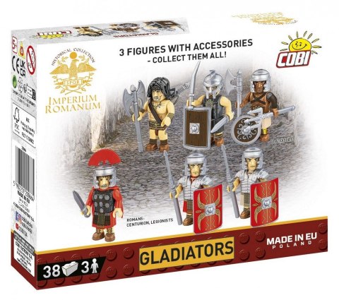 Klocki Imperium Romanum - Gladiatorzy 3 figurki Cobi Klocki