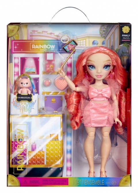 Lalka Rainbow High New Friends Fashion Doll- Pinkly Paige Pink MGA