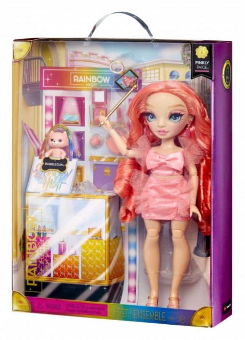 Lalka Rainbow High New Friends Fashion Doll- Pinkly Paige Pink MGA