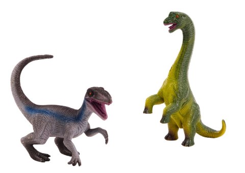 Zestaw Figurek Dinozaurów Brachinozaur Velociraptor 2El LEAN TOYS