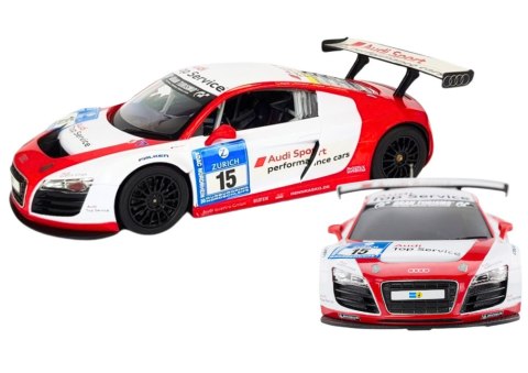 Auto R/C 1:24 Zdalnie Sterowane Sportowe AUDI R8 LMS Białe Rastar