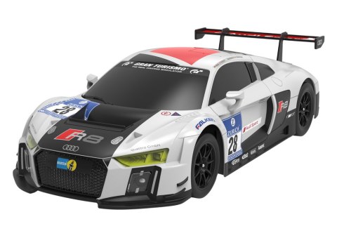 Auto R/C 1:24 Zdalnie Sterowane Sportowe AUDI R8 LMS Biało-Czarne Rastar