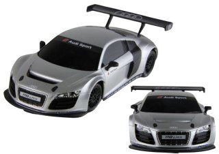 Auto R/C 1:24 Zdalnie Sterowane Sportowe AUDI R8 LMS Srebrne Rastar