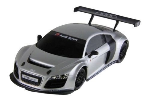 Auto R/C 1:24 Zdalnie Sterowane Sportowe AUDI R8 LMS Srebrne Rastar