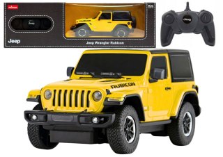 Auto R/C 1:24 Zdalnie Sterowany JEEP Wrangler JL Rubicon Żółty Rastar