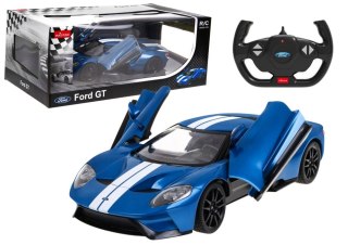 Auto RC Model Zdalnie Sterowany Ford GT 1:14 Otwierane Drzwi Niebieski Rastar