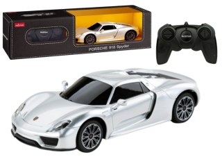 Auto Sportowe RC 1:24 Zdalnie Sterowane Porsche 918 Spyder Srebrne Rastar