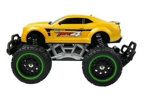 Auto Zdalnie Sterowane R/C 6.5 km/h Wysokie Koła Żółte LEAN Toys