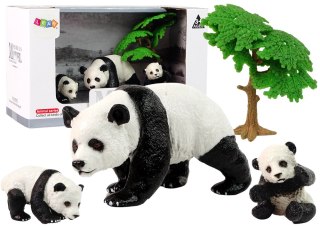 Figurka Zwierzęta Zestaw Panda z Małymi LEAN Toys