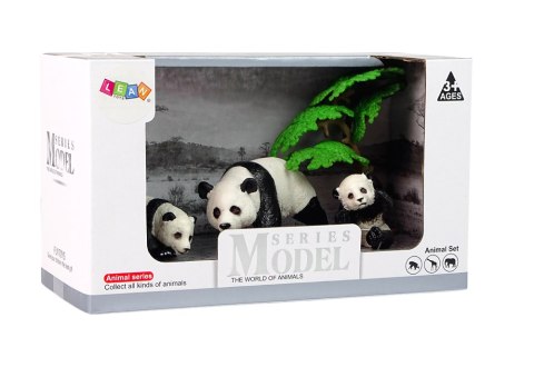 Figurka Zwierzęta Zestaw Panda z Małymi LEAN Toys