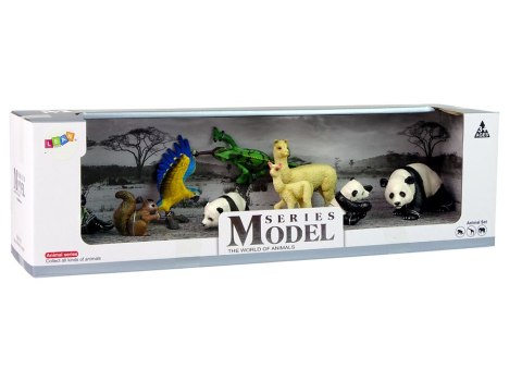 Figurka Zwierzęta Zestaw Papuga Panda LEAN Toys