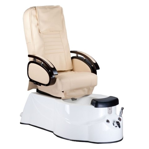 Fotel do pedicure z masażem BR-3820D Kremowy