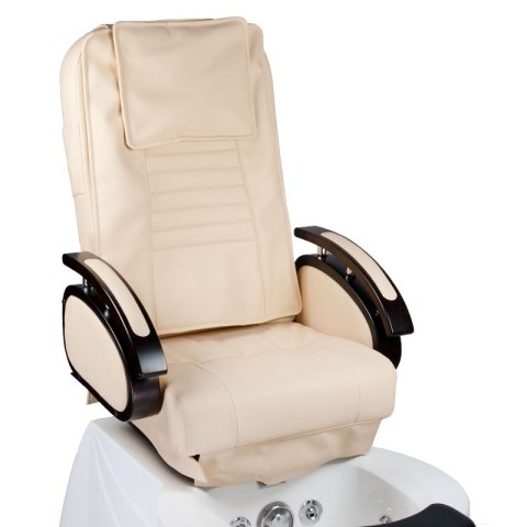 Fotel do pedicure z masażem BR-3820D Kremowy