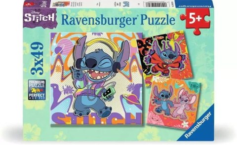 Puzzle 3x49 elementów Stitch Ravensburger Polska
