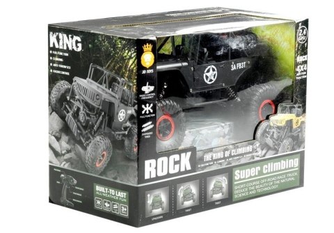 Auto Zdalnie Sterowane Jeep R/C 1:18 Czarne LEAN Toys