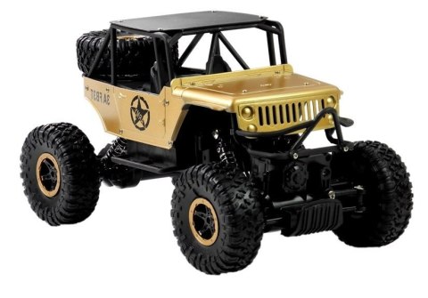 Auto Zdalnie Sterowane Jeep R/C 1:18 Złoty LEAN Toys