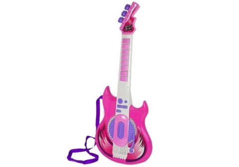 Gitara Z Mikrofonem Gwiazda Rocka Dźwięk LEAN Toys