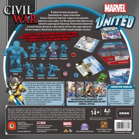 Gra Marvel United: Civil War (PL) Portal Games