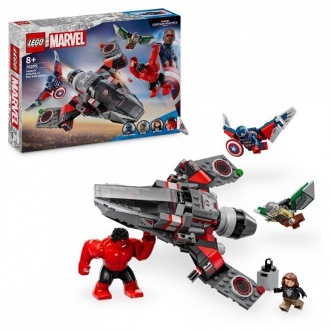 Klocki Super Heroes 76292 Kapitan Ameryka kontra Czerwony Hulk - bitwa LEGO